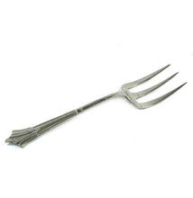 Load image into Gallery viewer, Vintage silver plated EPNS meat fork with art deco handle
