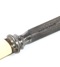 Load image into Gallery viewer, Vintage faux bone handled butcher&#39;s steel knife sharpener CAST STEEL

