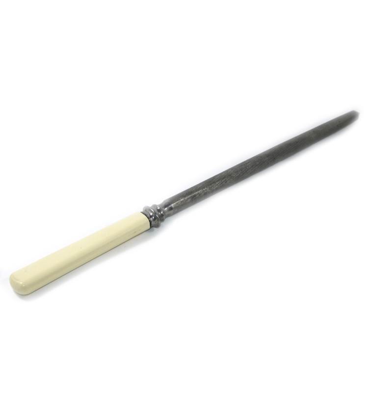 Vintage CHICAGO CUTLERY Knife Sharpener 14 1/2” Wooden Handle