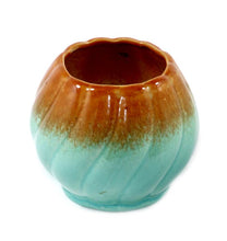 Load image into Gallery viewer, Vintage DIANA V12-3 Australian pottery green &amp; brown globe vase
