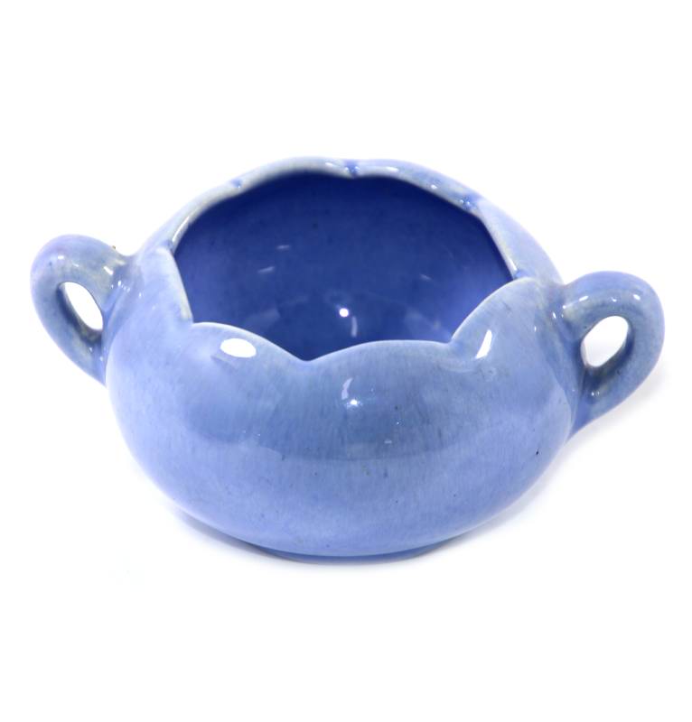 Vintage PORT ELLIOT Pottery South Australia Australian small blue pot