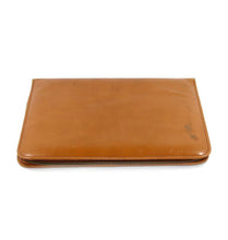Load image into Gallery viewer, Vintage RMRL Co genuine leather hide brown zipped writing case
