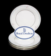 Load image into Gallery viewer, Vintage ROYAL DOULTON England 1982 Carnation set of 5 side plates
