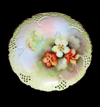 Load image into Gallery viewer, Vintage exquisitely pretty MARY STONER green floral pastel hand painted plate
