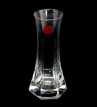 Load image into Gallery viewer, Vintage Bormioli Rocco ITALY crystal bud vase with hexagonal base
