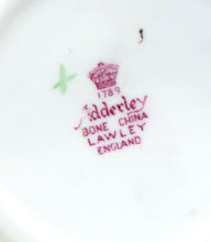 Load image into Gallery viewer, Vintage ADDERLEY England pretty bone china pink roses teacup &amp; saucer duo
