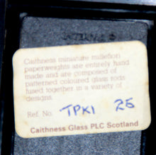 Load image into Gallery viewer, Vintage 25 Caithness Scotland millefiori miniature glass paperweight letter opener
