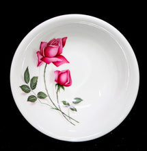 Load image into Gallery viewer, Vintage Johnson Bros 1950s pink roses set of 5 cereal or soup bowls
