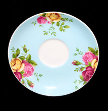 Load image into Gallery viewer, ROYAL ALBERT Country Roses Aqua pretty tea saucer spare
