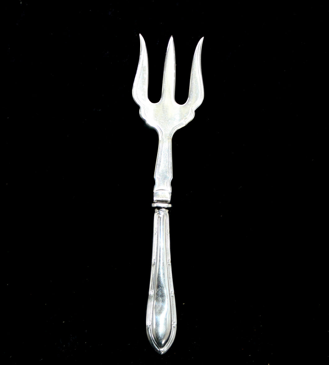 Vintage three prong silver plated EPNS charcuterie meat buffet fork