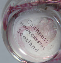 Load image into Gallery viewer, Vintage CAITHNESS crystal Scotland MOONCRYSTAL pink &amp; white paperweight
