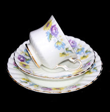 Load image into Gallery viewer, Vintage Royal Stafford DAY DREAMS pretty purple flower teacup trio set

