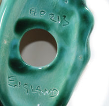 Load image into Gallery viewer, Vintage ANGLIAN POTTERY England stunning turquoise glossy glaze deer AP213
