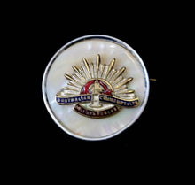 Load image into Gallery viewer, Vintage military WW1-WW11 Australian Army Rising Sun sweetheart brooch
